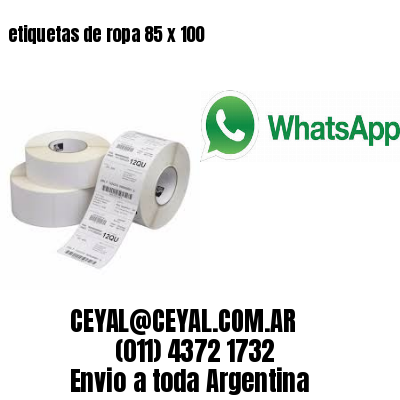 etiquetas de ropa 85 x 100