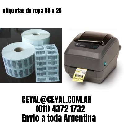 etiquetas de ropa 85 x 25