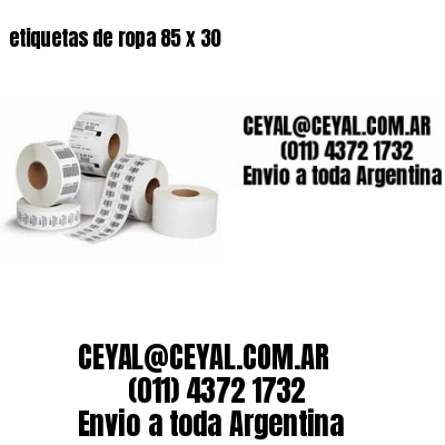 etiquetas de ropa 85 x 30