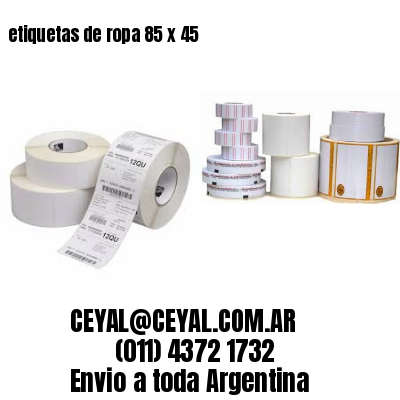 etiquetas de ropa 85 x 45