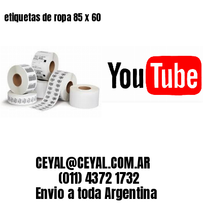 etiquetas de ropa 85 x 60