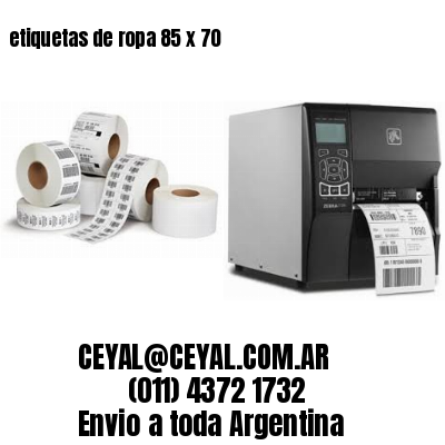 etiquetas de ropa 85 x 70