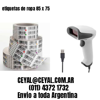 etiquetas de ropa 85 x 75