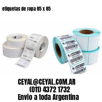 etiquetas de ropa 85 x 85