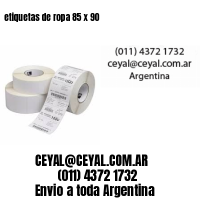 etiquetas de ropa 85 x 90