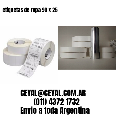 etiquetas de ropa 90 x 25