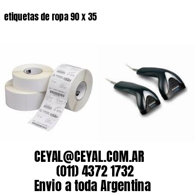 etiquetas de ropa 90 x 35