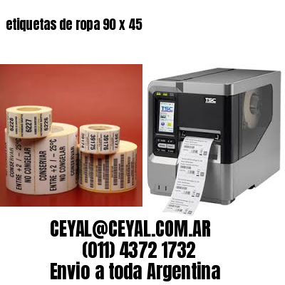 etiquetas de ropa 90 x 45