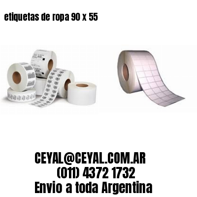 etiquetas de ropa 90 x 55