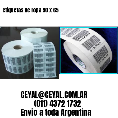 etiquetas de ropa 90 x 65