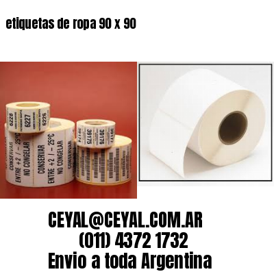 etiquetas de ropa 90 x 90
