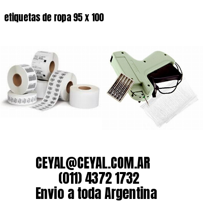 etiquetas de ropa 95 x 100