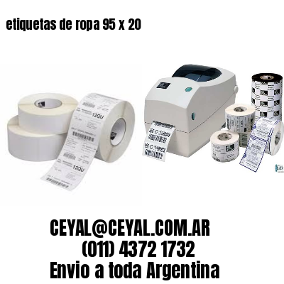 etiquetas de ropa 95 x 20