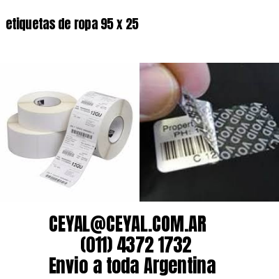 etiquetas de ropa 95 x 25