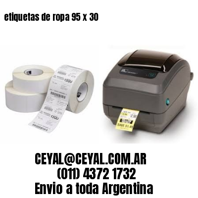 etiquetas de ropa 95 x 30