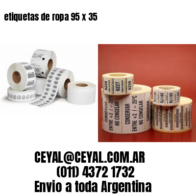 etiquetas de ropa 95 x 35