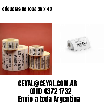 etiquetas de ropa 95 x 40