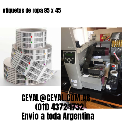 etiquetas de ropa 95 x 45