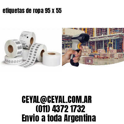 etiquetas de ropa 95 x 55