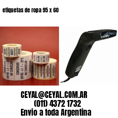 etiquetas de ropa 95 x 60