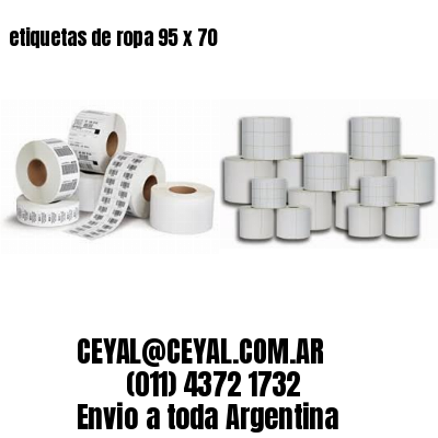 etiquetas de ropa 95 x 70
