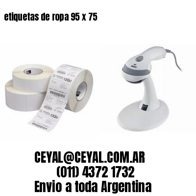 etiquetas de ropa 95 x 75