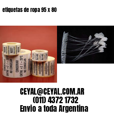 etiquetas de ropa 95 x 80