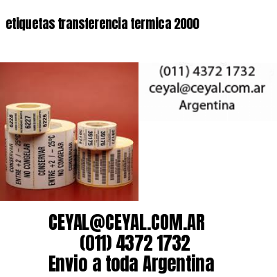 etiquetas transferencia termica 2000
