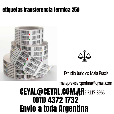 etiquetas transferencia termica 250