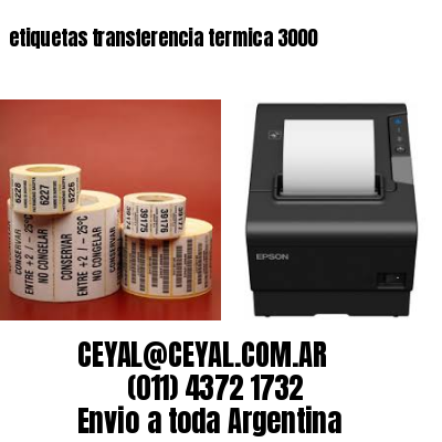 etiquetas transferencia termica 3000