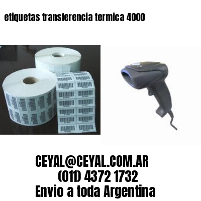 etiquetas transferencia termica 4000