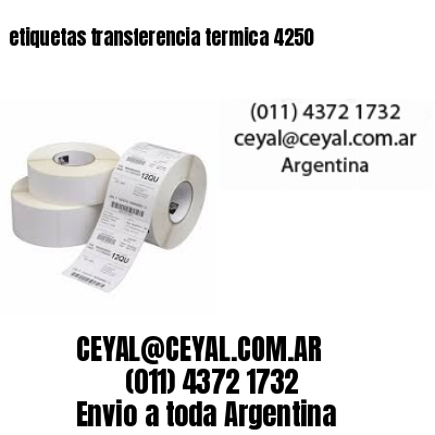 etiquetas transferencia termica 4250