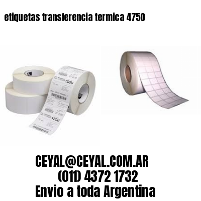 etiquetas transferencia termica 4750