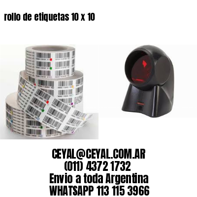 rollo de etiquetas 10 x 10