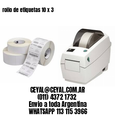 rollo de etiquetas 10 x 3