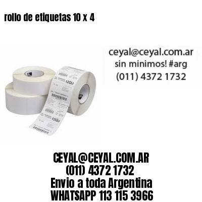 rollo de etiquetas 10 x 4