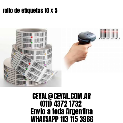 rollo de etiquetas 10 x 5