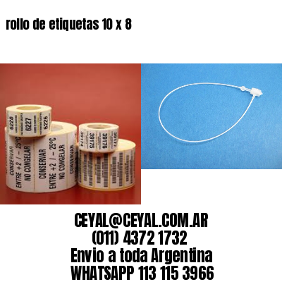 rollo de etiquetas 10 x 8