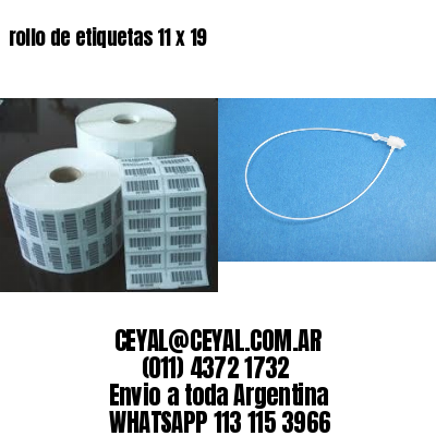 rollo de etiquetas 11 x 19