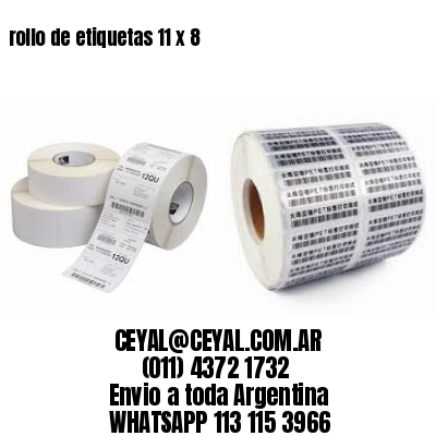 rollo de etiquetas 11 x 8