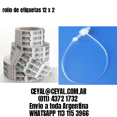 rollo de etiquetas 12 x 2