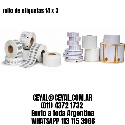 rollo de etiquetas 14 x 3