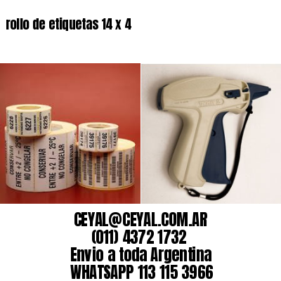 rollo de etiquetas 14 x 4