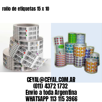 rollo de etiquetas 15 x 10