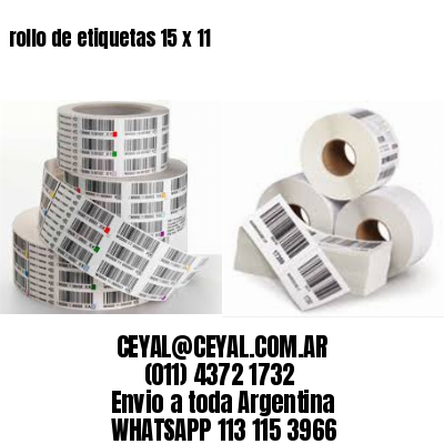 rollo de etiquetas 15 x 11