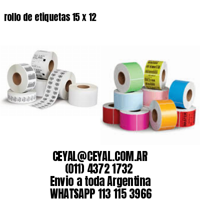 rollo de etiquetas 15 x 12