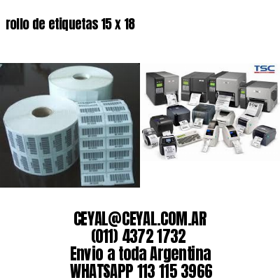 rollo de etiquetas 15 x 18