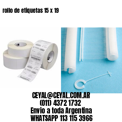 rollo de etiquetas 15 x 19