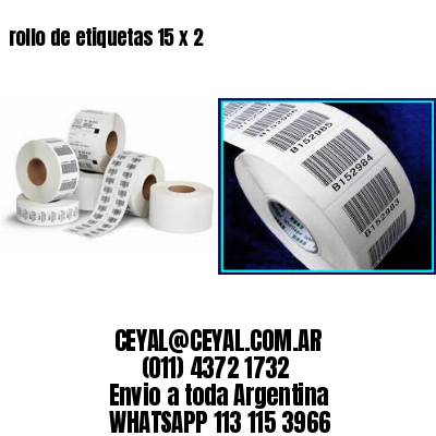 rollo de etiquetas 15 x 2