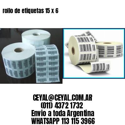 rollo de etiquetas 15 x 6
